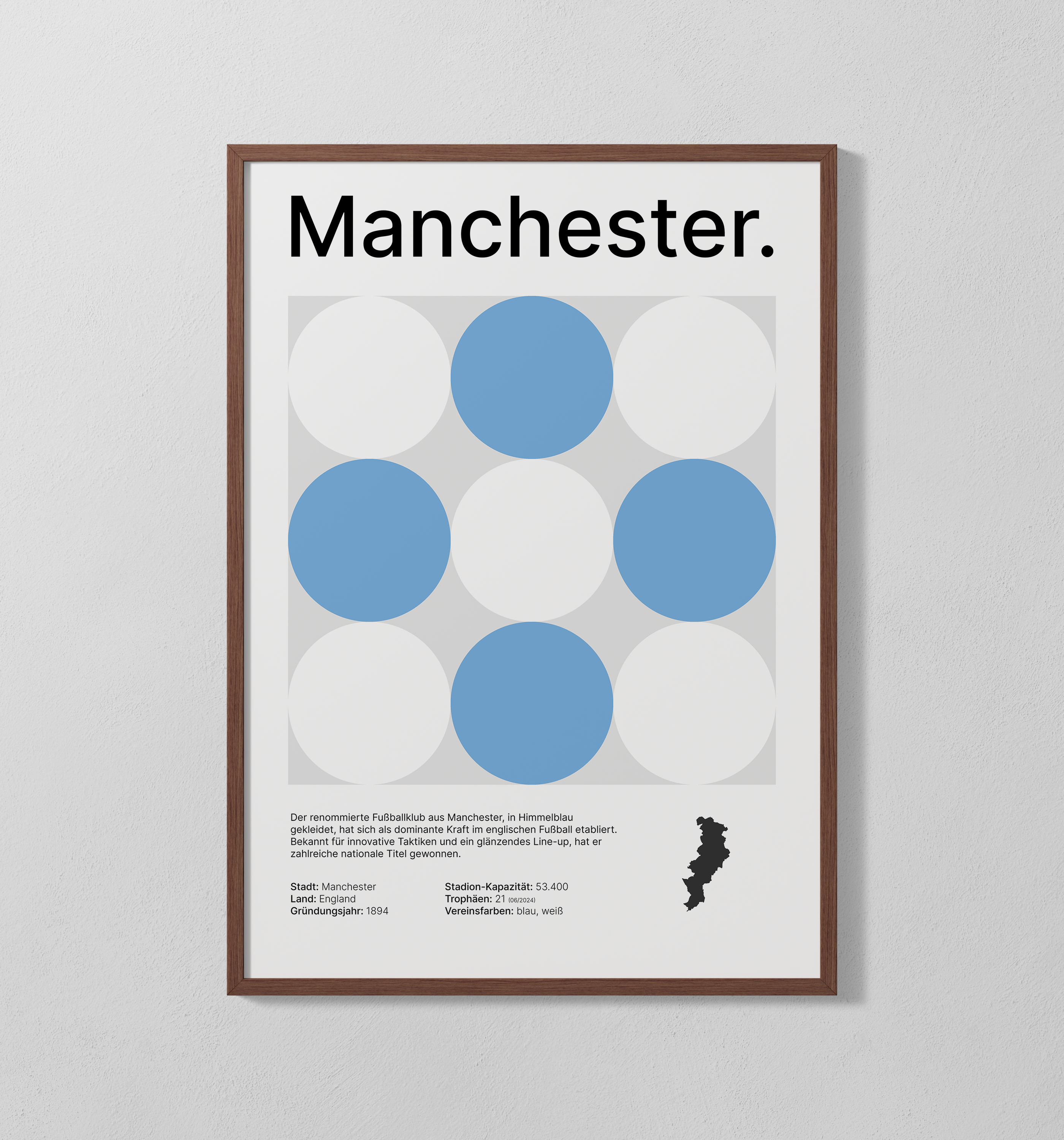 Manchester blau | Poster